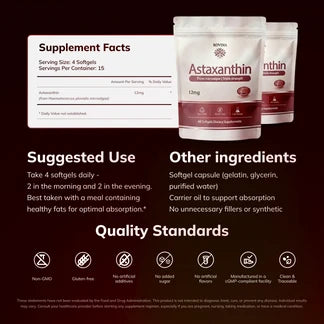 Rovina Astaxanthin 12mg Softgels